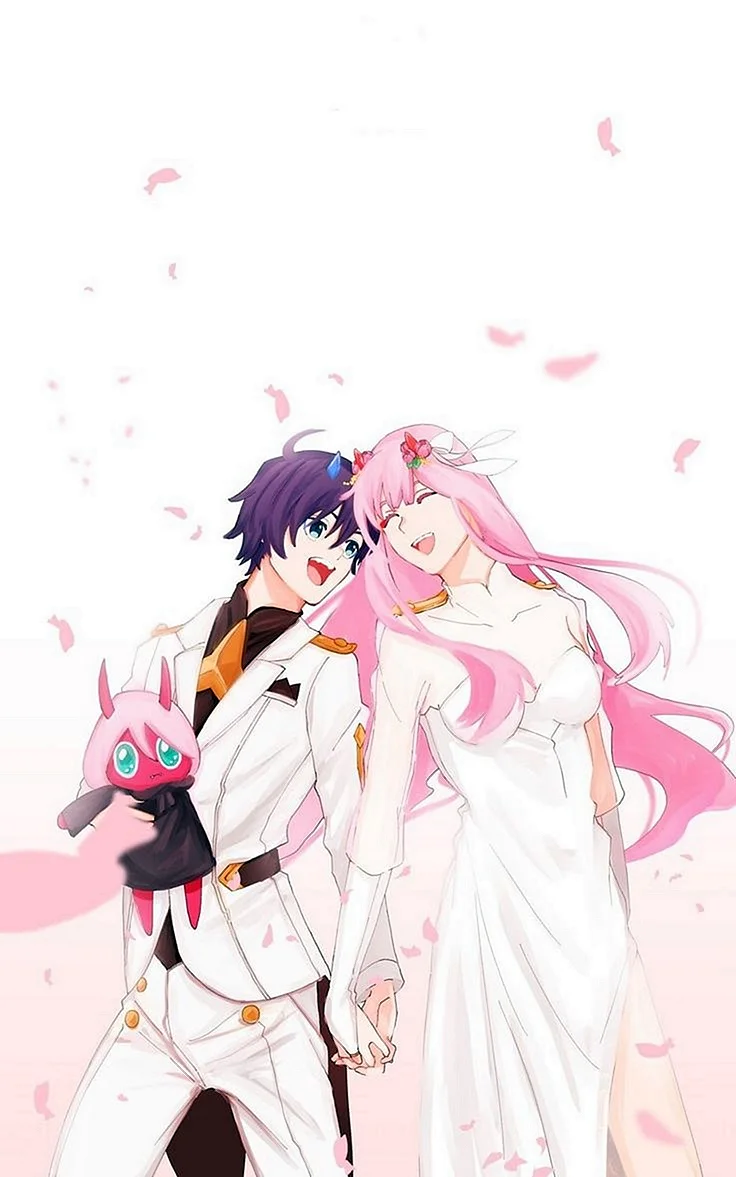 Zero Two Darling In The Franxx Hiro Wallpaper