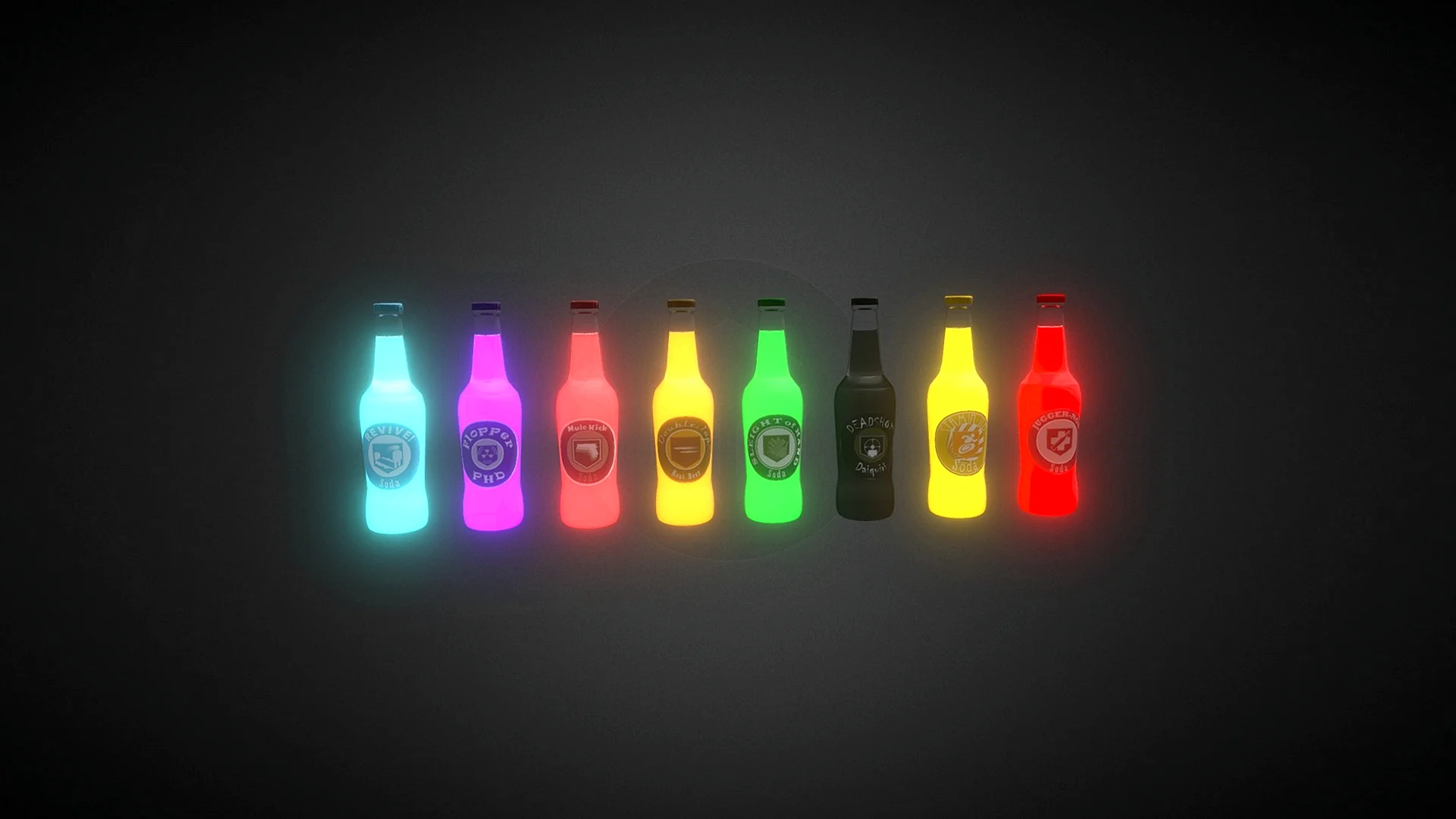 Zombie Perk Bottles Wallpaper